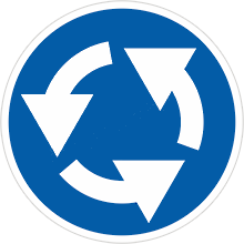 Дорожный знак «Круговое движение»