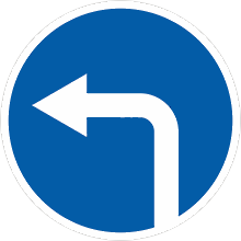 Дорожный знак «Движение налево»