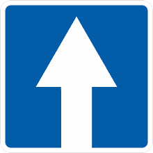 Дорожный знак «Дорога с односторонним движением»