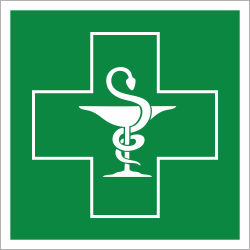Знак «Крест аптечный»