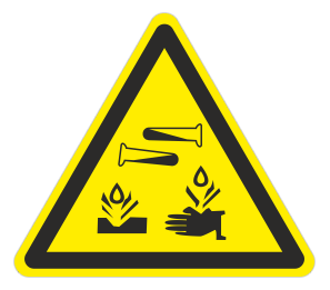Знак «Опасно, едкие и коррозионные вещества»