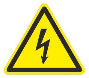 Знак «Опасность поражения электрическим током (знак молния)»