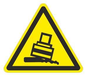 Знак «Осторожно. Возможно опрокидывание»