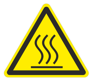 Знак «Осторожно. Горячая поверхность»