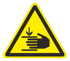 Знак «Осторожно. Возможно травмирование рук»