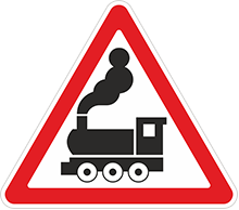 Знак «Железнодорожный переезд без шлагбаума»