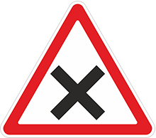 Знак «Пересечение равнозначных дорог»