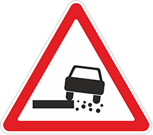 Знак «Опасная обочина»