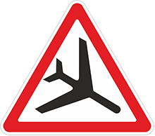 Знак «Низколетящие самолеты»