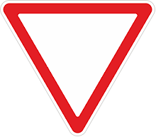 Дорожный знак «Уступите дорогу»